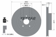 TEXTAR T92180403 Тормозной диск на автомобиль TOYOTA SUPRA