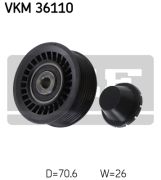 SKF VKM36110 Натяжной ролик, поликлиновой  ремень на автомобиль RENAULT CLIO