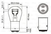 BOSCH 1987302215 Автомобильная лампа P21/4 W 12V W-V на автомобиль MERCEDES-BENZ C-CLASS