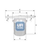UFI 3100500 Повітряний фільтр UFI