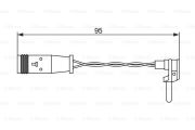 BOSCH 1987473070 Датчик износа тормозных колодок на автомобиль MERCEDES-BENZ GL-CLASS