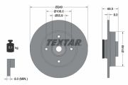 TEXTAR T92133303 Тормозной диск на автомобиль CITROEN C4