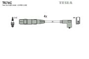 TESLA TEST674C Кабель зажигания, к-кт TESLA VAG 95- 1,6;2,0 на автомобиль SEAT LEON