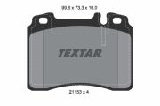 TEXTAR T2115305 Тормозные колодки дисковые на автомобиль MERCEDES-BENZ 124