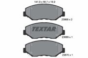 TEXTAR T2386801 Тормозные колодки дисковые на автомобиль HONDA CIVIC