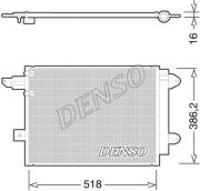 DENSO DENDCN02005 Радіатор кондиціонера на автомобиль AUDI A6