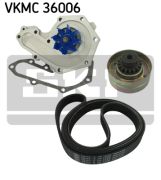 SKF VKMC36006 Водяной насос + комплект ручейковых ремней на автомобиль RENAULT MEGANE