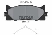 TEXTAR T2435001 Тормозные колодки дисковые