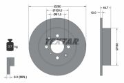 TEXTAR T92125300 Тормозной диск на автомобиль MG EXPRESS