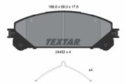 TEXTAR T2445201 Тормозные колодки дисковые на автомобиль LEXUS LM