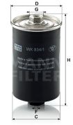 MANN MFWK8341 Топливный фильтр на автомобиль AUDI 90
