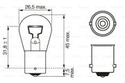 BOSCH 1987302201 Автомобильная лампа P21W 12V W-V на автомобиль MERCEDES-BENZ E-CLASS