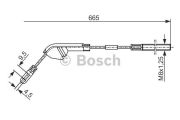 BOSCH 1987477142 Трос, стояночная тормозная система на автомобиль OPEL VECTRA