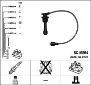 NGK NGKRCME64 Комплект высоковольтных проводов на автомобиль MITSUBISHI COLT