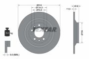 TEXTAR T92166400 Тормозной диск