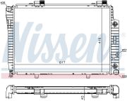 Nissens NIS 62749A Радиатор MB C W 202(93-)C 200 D(+)[OE 202 500 32 03]