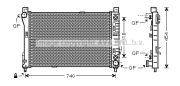 LKQ AMSA2464 C 160 1.8 i  C 203 Aut. 09/04- 1.8i 16V Kompressor (±AC), 2.2CDi (±AC) [650*410*18]  на автомобиль MERCEDES-BENZ CLC-CLASS