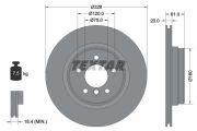 TEXTAR T92074904 Тормозной диск на автомобиль BMW 8