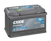 EXIDE EXIEA722 Акумулятор EXIDE Премиум - 72Ah/ EN 720 / 278x175x175 (ДхШхВ)