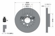TEXTAR T92056503 Тормозной диск