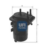 UFI 2401300 Топливный фильтр на автомобиль RENAULT CLIO