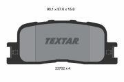 TEXTAR T2370201 Тормозные колодки дисковые