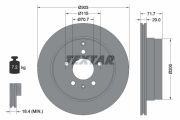 TEXTAR T92165503 Тормозной диск