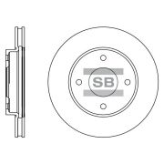 SANGSIN SBSD4207 шт. Тормозной диск на автомобиль RENAULT MODUS