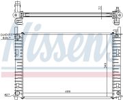 NISSENS NIS62027A Радиатор FD FIESTA V(01-)1.25 EFi(+)[OE Y401-15-200] на автомобиль MAZDA 2