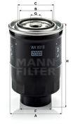 MANN MF WK8018X Паливний фільтр