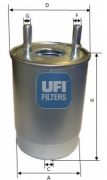 UFI 2411300 Топливный фильтр на автомобиль RENAULT FLUENCE