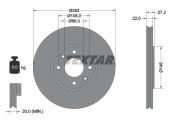 TEXTAR T92059600 Тормозной диск