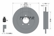 TEXTAR T92197803 Тормозной диск на автомобиль FORD MAVERICK