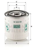 MANN MFW92038 Масляный фильтр на автомобиль VOLVO 460