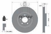 TEXTAR T92203403 Тормозной диск на автомобиль MAZDA CX-7