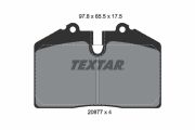 TEXTAR T2087702 Тормозные колодки дисковые