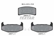 TEXTAR T2487601 Тормозные колодки дисковые