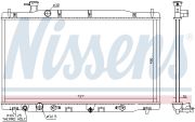 NISSENS NIS68139 Радиатор HD CR-V(06-)2.4 i 16V[OE 19010-RZA-A51]