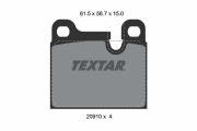 TEXTAR T2091001 Тормозные колодки дисковые