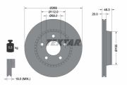 TEXTAR T92037100 Тормозной диск