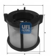 UFI 2608900 Топливный фильтр