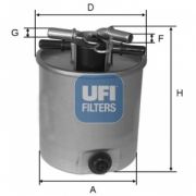 UFI 2402601 Топливный фильтр на автомобиль NISSAN MURANO