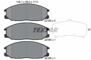 TEXTAR T2218301 Тормозные колодки дисковые