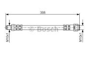 BOSCH 1987476427 Тормозной шланг на автомобиль MERCEDES-BENZ CLC-CLASS