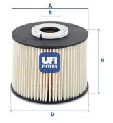 UFI 2605500 Топливный фильтр на автомобиль FORD GALAXY