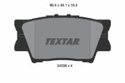 TEXTAR T2433801 Тормозные колодки дисковые на автомобиль TOYOTA AVALON