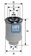 UFI 2446500 Топливный фильтр