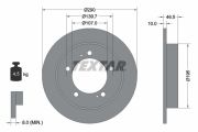 TEXTAR T92066003 Тормозной диск
