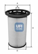 UFI 2602500 Топливный фильтр