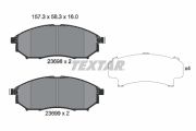 TEXTAR T2369801 Тормозные колодки дисковые на автомобиль INFINITI QX70